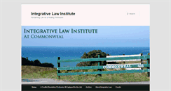 Desktop Screenshot of integrativelawinstitute.org