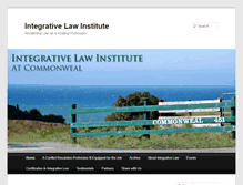 Tablet Screenshot of integrativelawinstitute.org